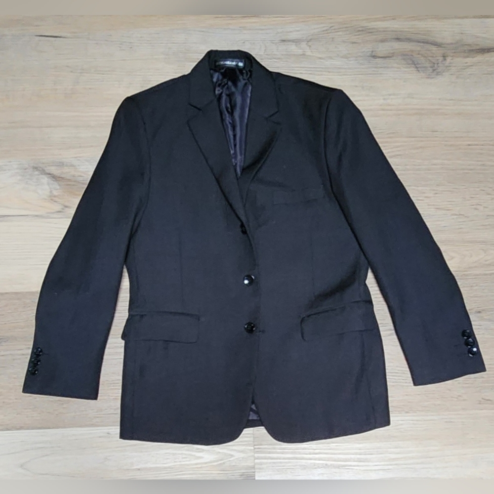 Kids World of USA Boys Dress Black Blazer sz 10 BIN L